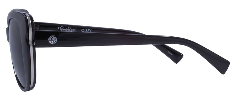 Gloss Black + Silver Metal / Smoke