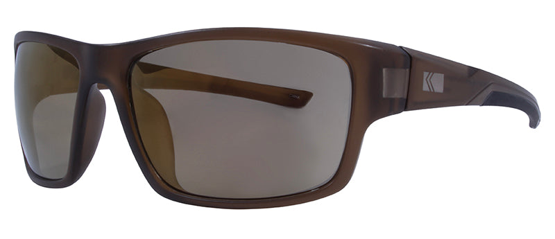 Matte Crystal Brown / Smoke + Gold Flash Mirror
