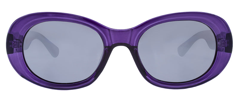 Gloss Crystal Dark Blue / Smoke + Silver Flash Mirror
