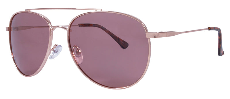 Gloss Rose Gold + Demi Temple Tips / Rose
