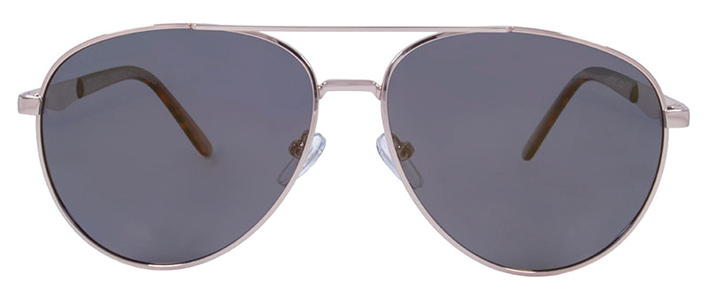 Gloss Gold + Demi Temple Tips / Smoke + Gold Flash Mirror
