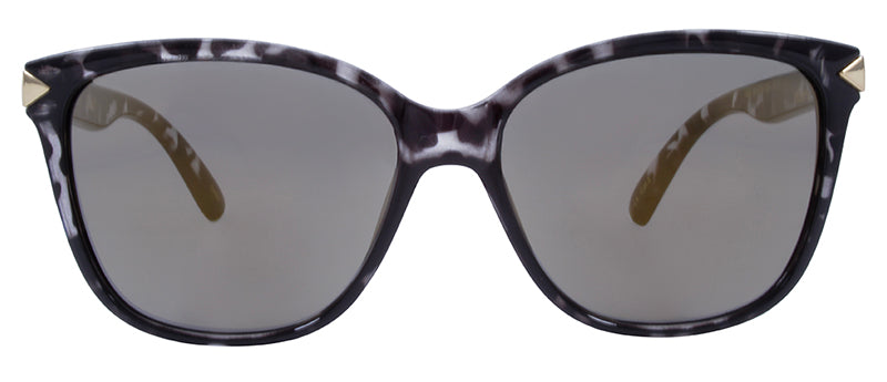 Gloss Clear to Black Demi Spray + Gold Accent / Smoke + Gold Flash Mirror
