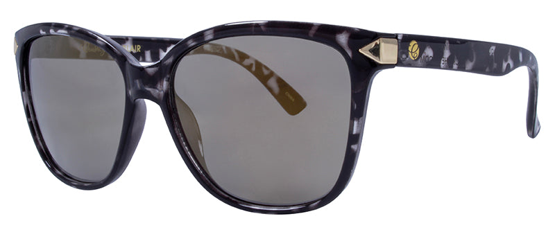 Gloss Clear to Black Demi Spray + Gold Accent / Smoke + Gold Flash Mirror
