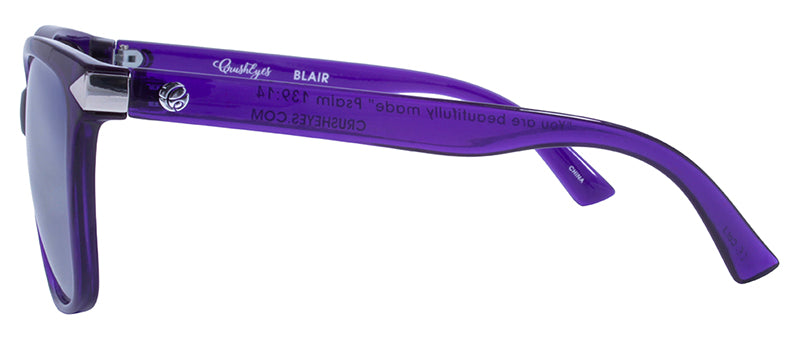 Gloss Crystal Dark Blue + Silver Accent / Smoke + Silver Flash Mirror
