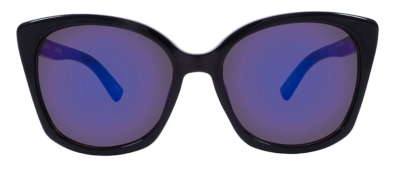 Gloss Black + Silver Metal / Smoke + Purple Mirror
