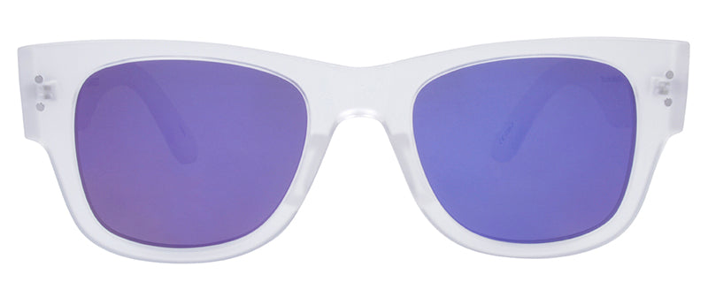 Matte Crystal Clear / Smoke + Purple Mirror
