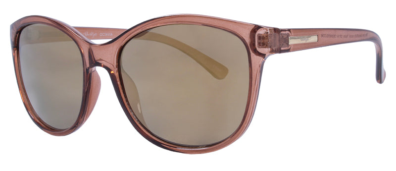 Gloss Crystal Mocha / Smoke + Gold Flash Mirror
