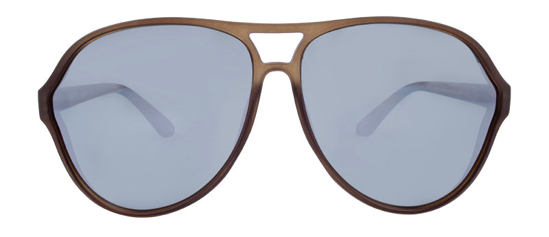 Matte Crystal Khaki Green / Green + Silver Flash Mirror
