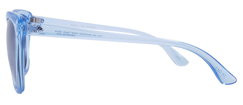 Gloss Crystal Blue / Smoke + Silver Flash Mirror
