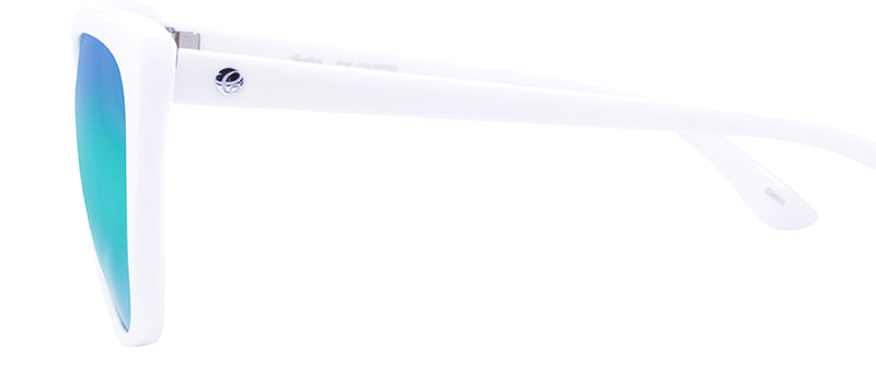 Gloss White / Smoke + Purple Pink Mirror