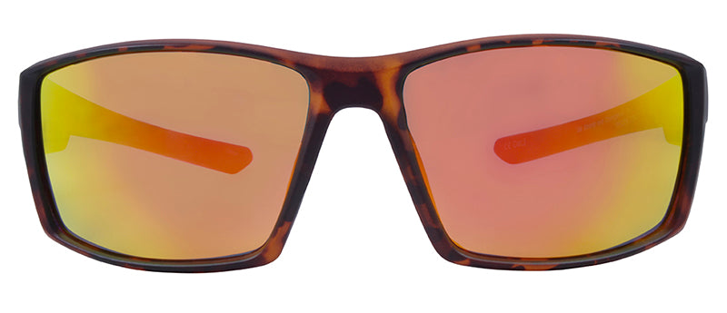 Matte Demi / Smoke + Orange Mirror