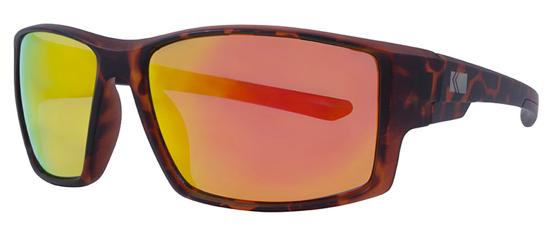 Matte Demi / Smoke + Orange Mirror