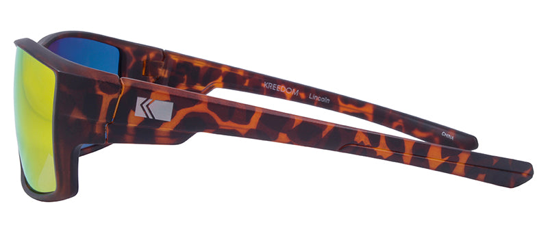 Matte Demi / Smoke + Orange Mirror