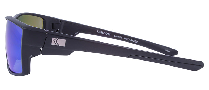 Matte Black / Smoke + Blue Mirror