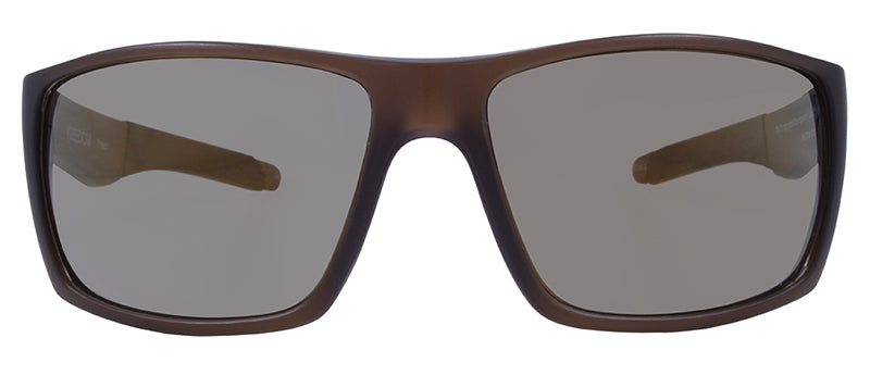 Matte Crystal Brown / Smoke + Gold Flash Mirror