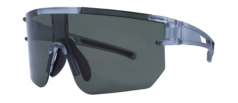 Matte Black + Grey Rubber / Green