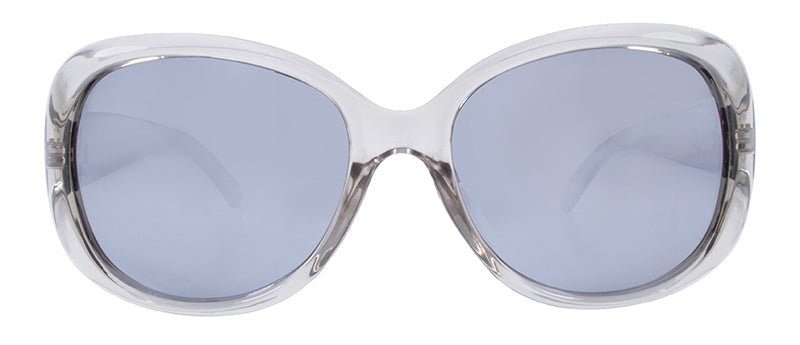 Gloss Crystal Warm Grey / Smoke + Silver Flash Mirror
