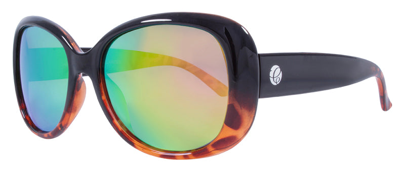 Gloss Black Fade to Demi / Smoke + Rose Gold Mirror