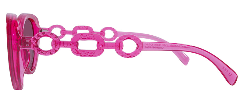 Gloss Crystal Dark Pink / Green