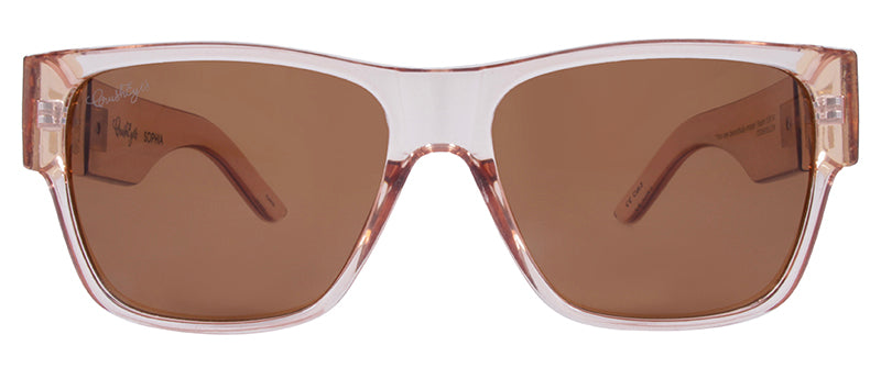 Gloss Crystal Champagne + Gold Accent / Brown
