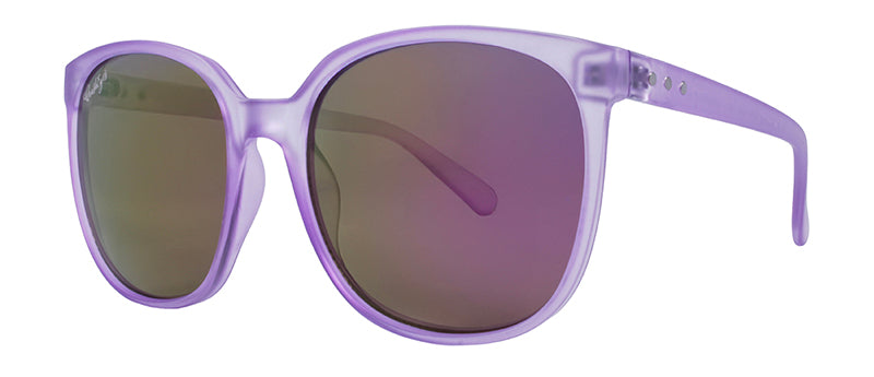 Matte Crystal Lavender + Silver Metal / Smoke + Purple Pink Mirror