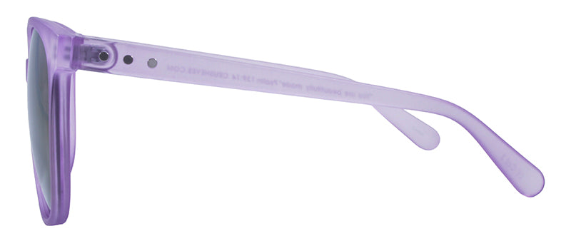 Matte Crystal Lavender + Silver Metal / Smoke + Purple Pink Mirror