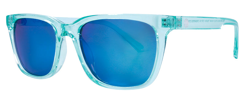 Gloss Crystal Blue Green / Smoke + Ice Blue Mirror
