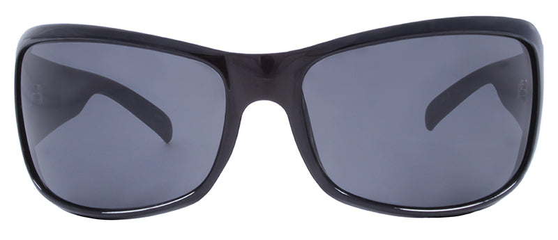 Gloss Black + Matte Black Temples / Smoke
