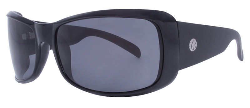 Gloss Black + Matte Black Temples / Smoke
