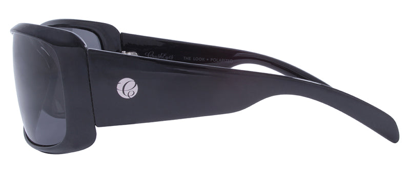Gloss Black + Matte Black Temples / Smoke
