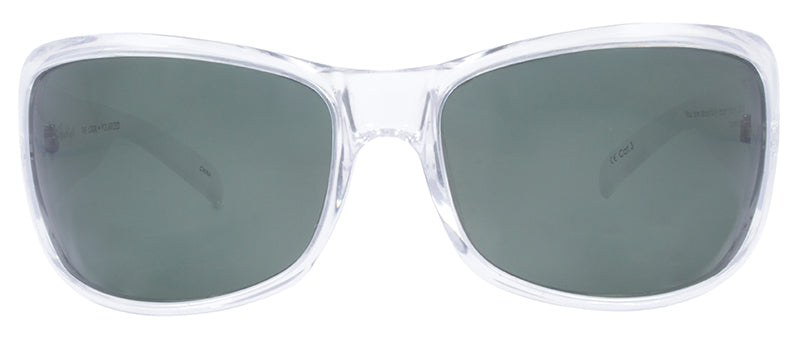 Gloss Crystal Clear Front + Matte Temples / Green
