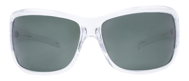 Gloss Crystal Clear Front + Matte Temples / Green
