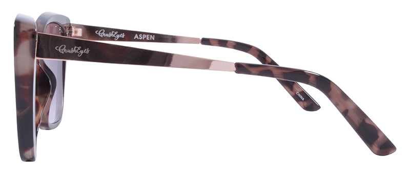 Gloss Demi + Rose Gold Temples / Smoke
