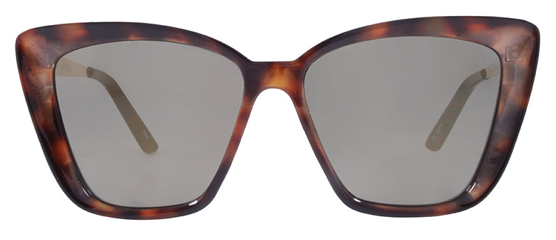 Gloss Demi + Gold Temples / Smoke + Gold Flash Mirror
