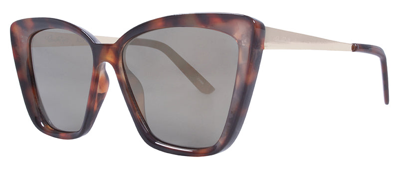 Gloss Demi + Gold Temples / Smoke + Gold Flash Mirror
