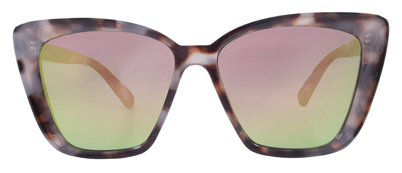 Gloss Milky Demi Pattern / Smoke + Rose Gold Mirror
