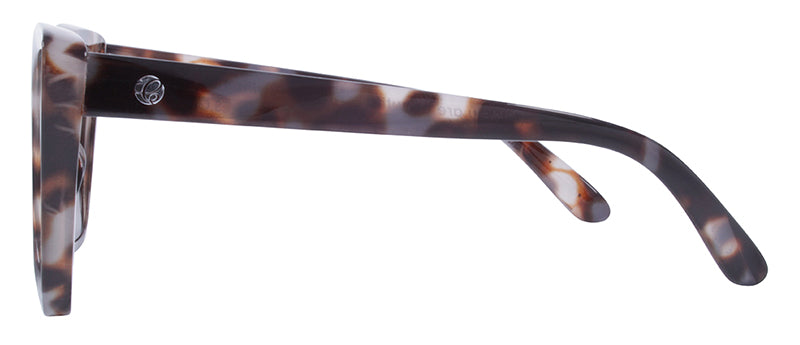 Gloss Milky Demi Pattern / Smoke + Rose Gold Mirror
