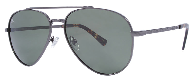 Gloss Dark Gunmetal + Demi Tip / Green