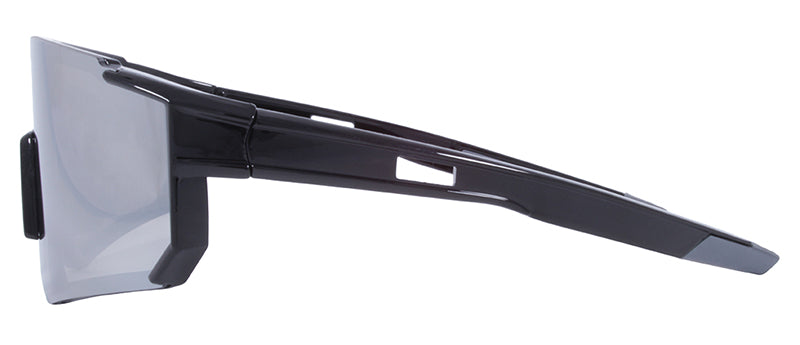 Gloss Black + Grey Rubber / Smoke + Silver Mirror
