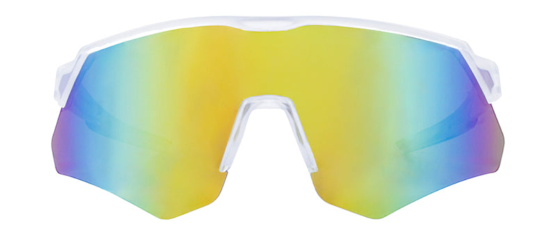 Matte Crystal Clear / Smoke + Orange Mirror
