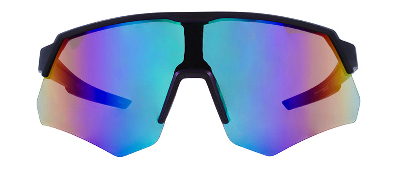 Matte Black / Smoke + Green Mirror
