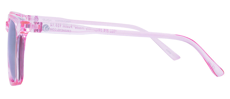 Gloss Crystal Pastel Pink / Smoke + Rose Gold Mirror
