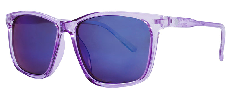 Gloss Crystal Pastel Purple / Smoke + Ice Blue Mirror
