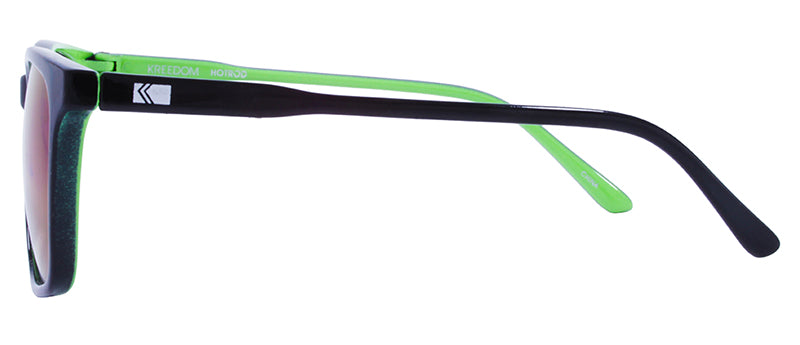 Gloss Black Front + Green Back Spray / Smoke + Green Mirror
