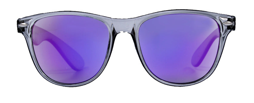 Crystal Dark Grey / Smoke + Purple Mirror
