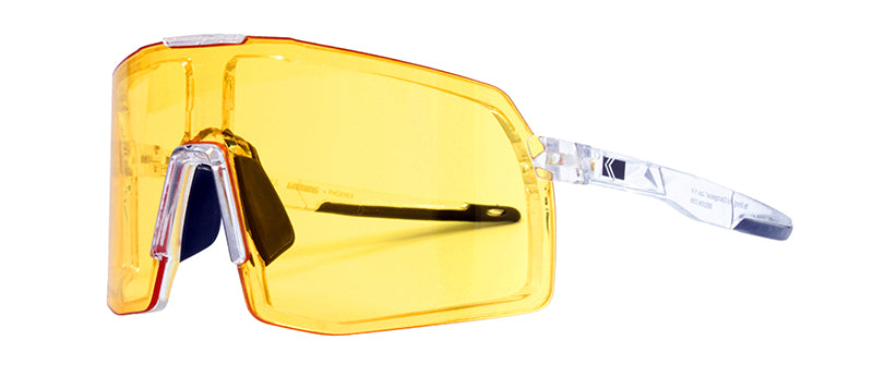 Gloss Crystal + Matte Dark Grey Rubber Tip / Yellow (Gaming)