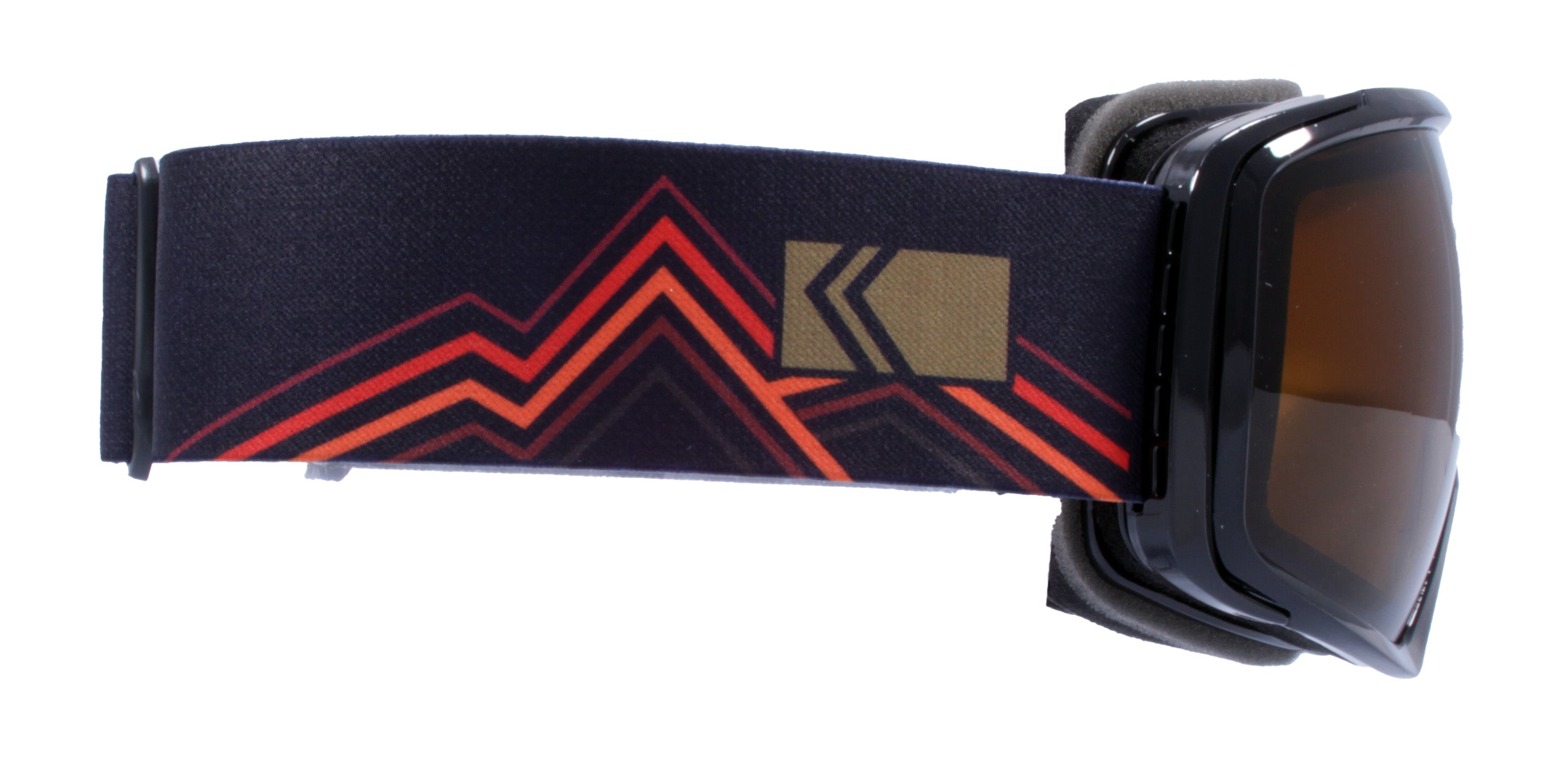 Gloss Black - Khaki Mountain Strap / Brown