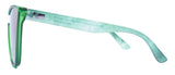 Matte Crystal Green + Green Tie Dye / Smoke + Green Revo Mirror