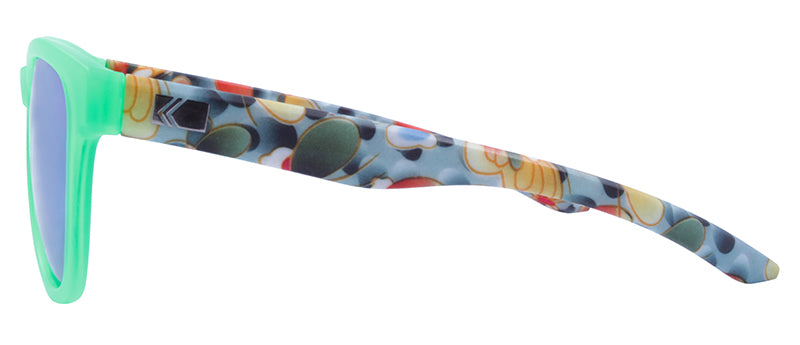 Matte Crystal Green + Green Blue Palms Temple / Smoke + Green Revo Mirror