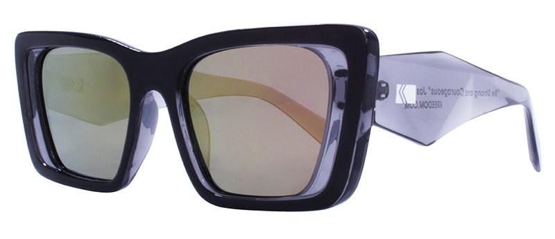 Gloss Crystal Cool Grey / Smoke + Purple Pink Mirror